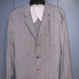 Scott James Plaid Striped Blazer
